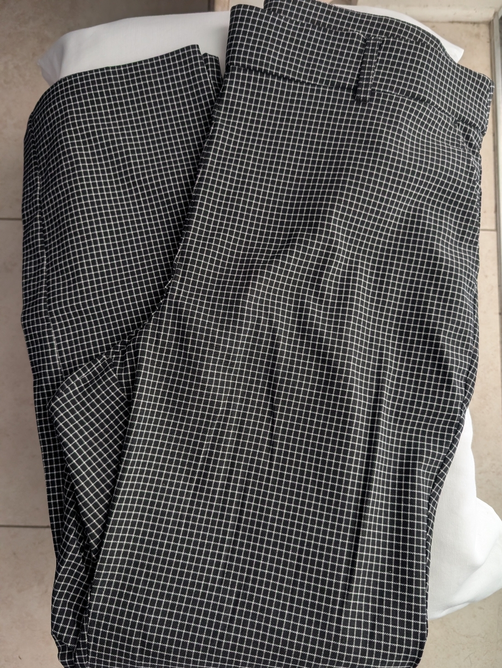 Rafaella Black and White Windowpane Trousers